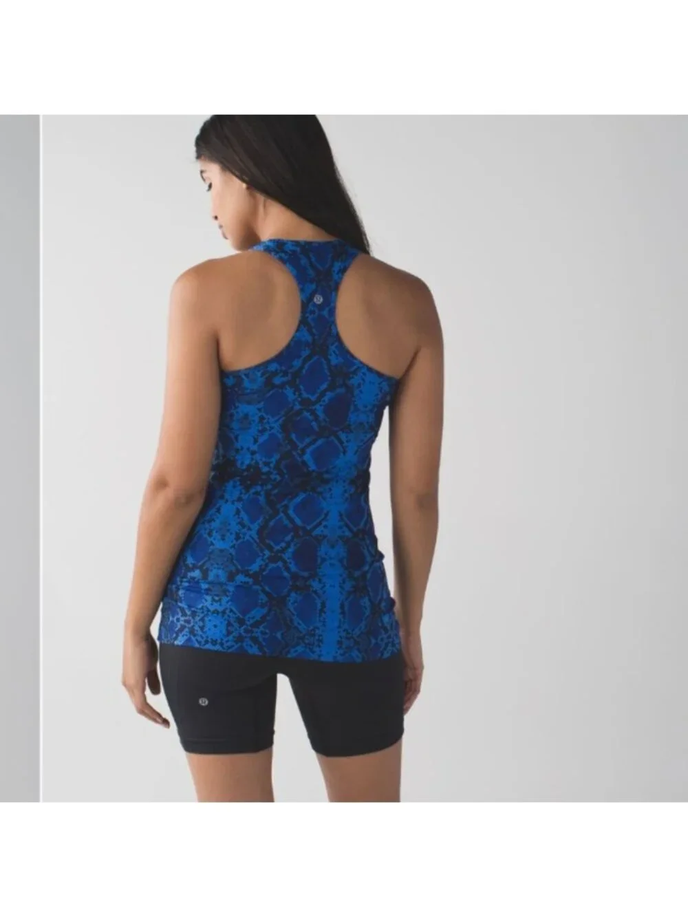 Lululemon Cool Racerback Mini Ziggy Snake Pipe Dream Blue Sapphire